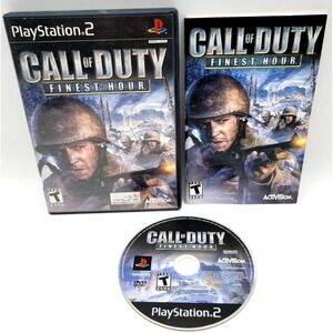 CALL OF DUTY FINEST HOUR ONE‎ CIB PS2 COMPLETE IN BOX PLAYSTATION 2
